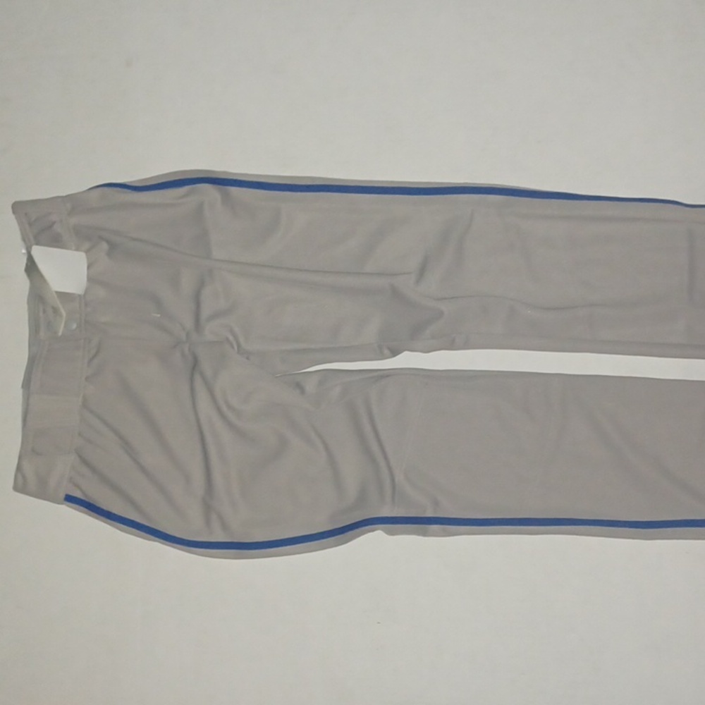 Adidas Baseball Pants Size-XL Gray/Royal  Full-Length  NWT